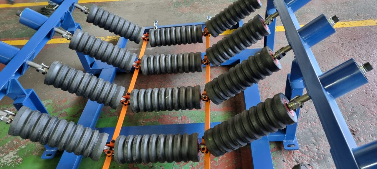Fire Retardant Idlers supplied by Mpozitho Trading Enterprise